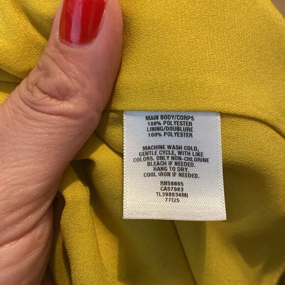 EUC Leith Yellow Purple Floral Ruffle Wrap Maxi High-Low Dress - Picture 3 of 4